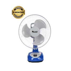 Click Rechargeable Table Fan 14'' - Blue