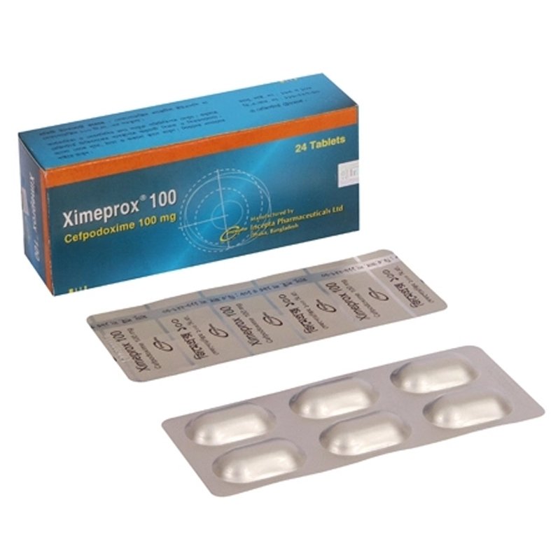 Ximeprox 100mg Tablet (Cefpodoxime Proxetil 100 mg)