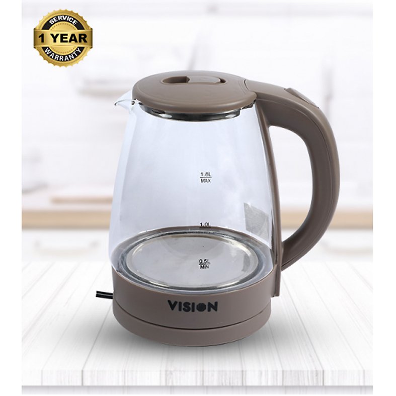 Vision Electric Kettle 1.8 Liter VIS-EK-018 (Glass)