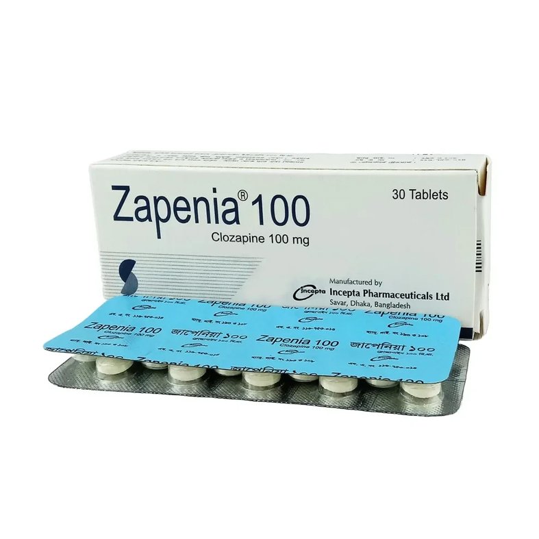 Zapenia 100mg Tablet (Clozapine 100mg)