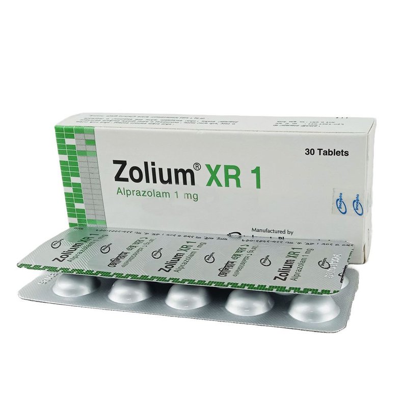 Zolium XR 1mg Tablet (Alprazolam 1mg)
