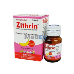 Zithrin Suspension 200 mg/5 ml Azithromycin Dihydrate