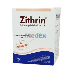 Zithrin Injection 500 mg/vial Azithromycin Dihydrate