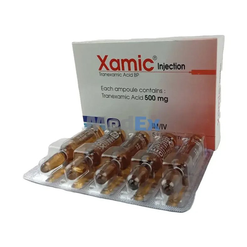 Xamic Injection 500 mg/5 ml Tranexamic Acid