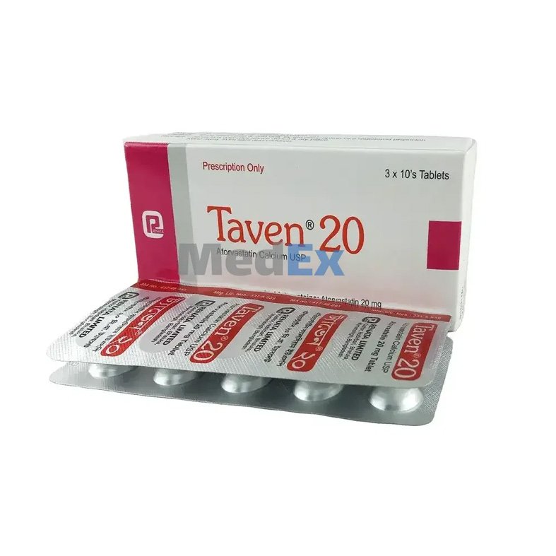 Taven 20 mg Atorvastatin Calcium