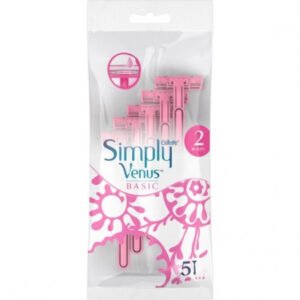 Gillette Simply Venus Basic 2 Blades Razor - 5pcs