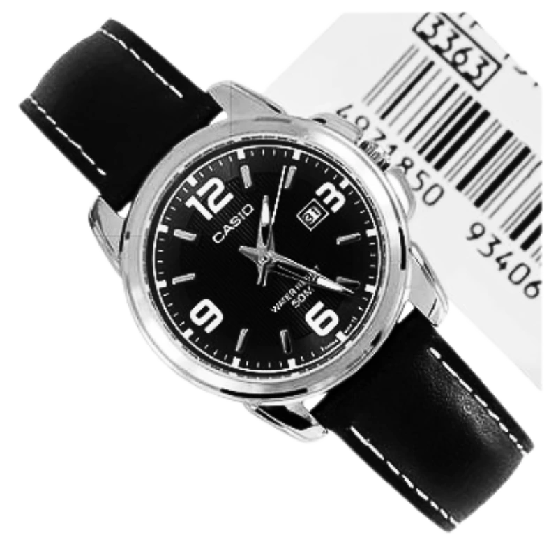 Casio Black Dial Leather watch For Ladies - LTP-1314L-8AVDF