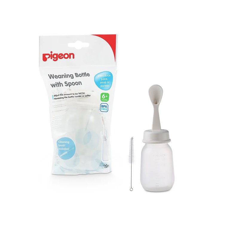 Pigeon Weaning Bottle With Spoon 120ml (D328)