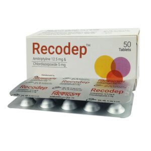 Recodep Tablet (Amitriptyline Hydrochloride + Chlordiazepoxide 12.5mg+5mg)