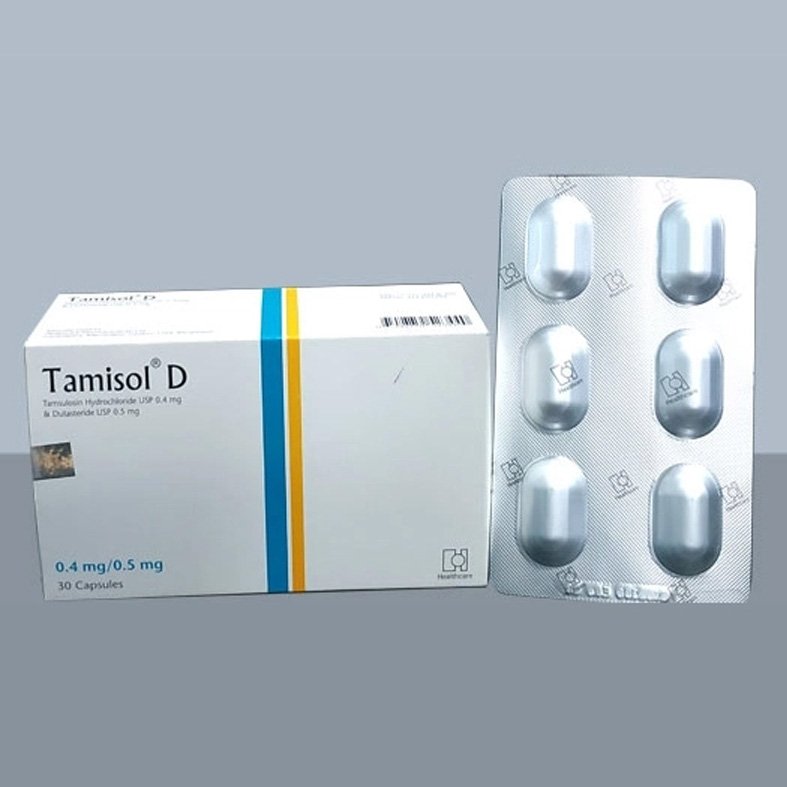 Tamisol D Capsule 0.4 mg+0.5 mg (Tamsulosin Hydrochloride + Dutasteride 0.4 mg+0.5 mg)
