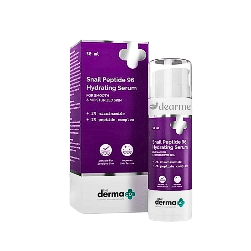 The Derma Co Snail Peptide 96 Hydrating Serum 30ml