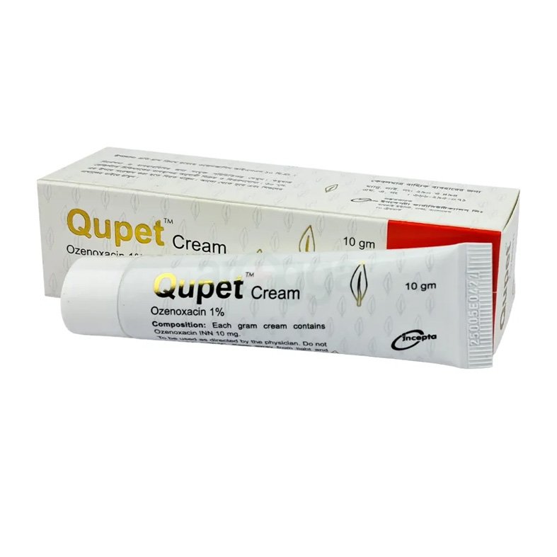 Qupet Cream (Ozenoxacin 1% w/w)