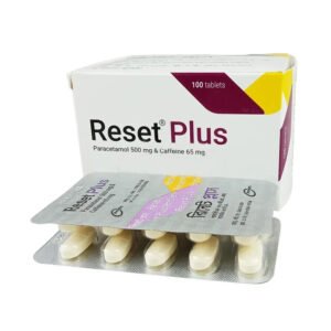 Reset Plus Tablet (Paracetamol + Caffeine 500 mg+65 mg)