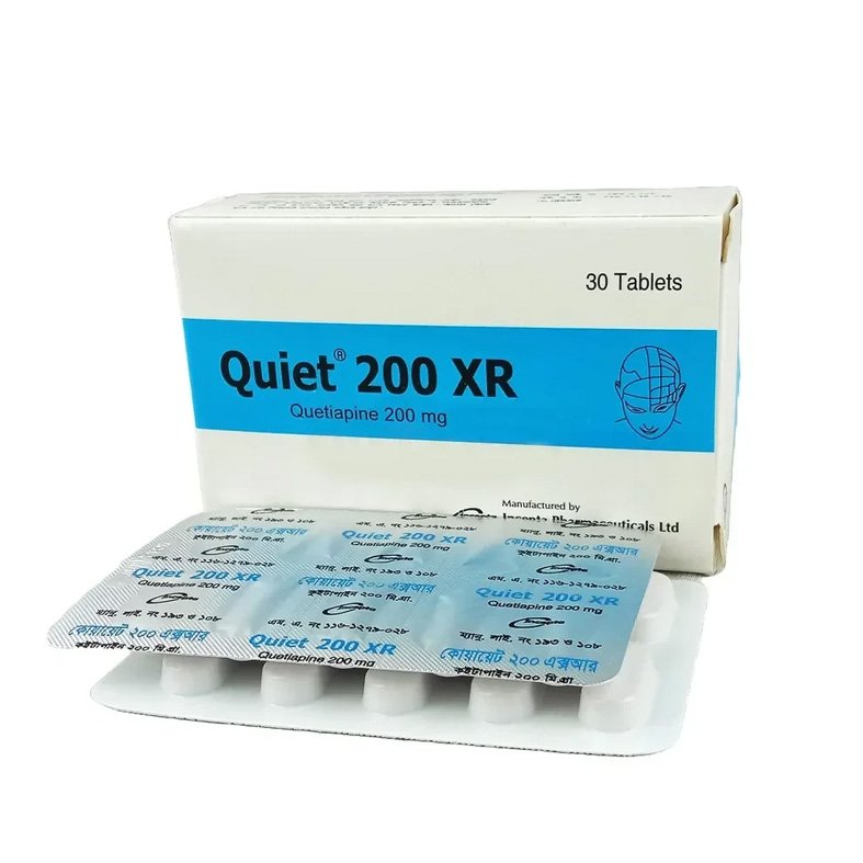Quiet XR 200mg Tablet (Quetiapine Fumarate 200mg)