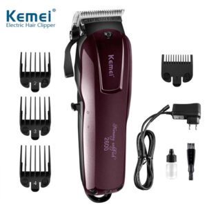 Kemei Professional Cordless Electric Hair Clipper/Trimmer - KM-2600