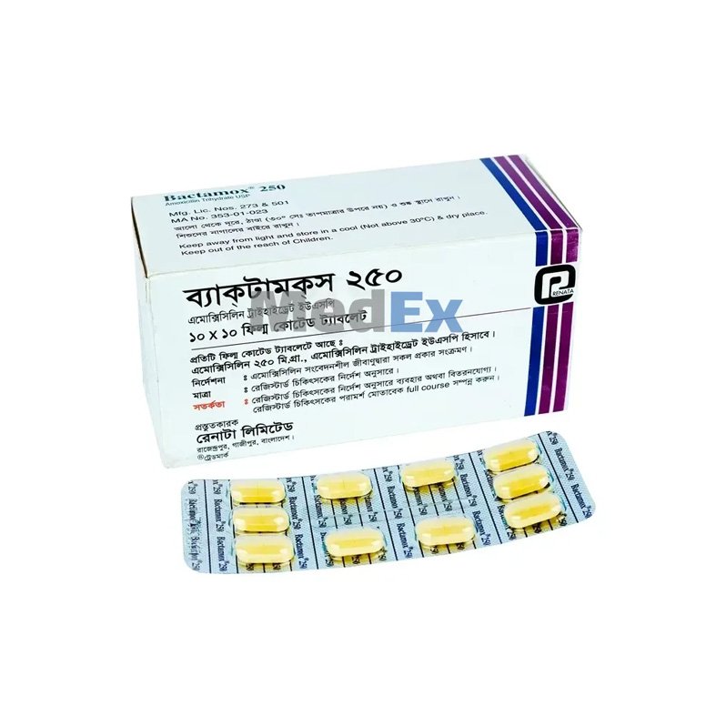 Bactamox Tablet 250 mg – Amoxicillin Trihydrate