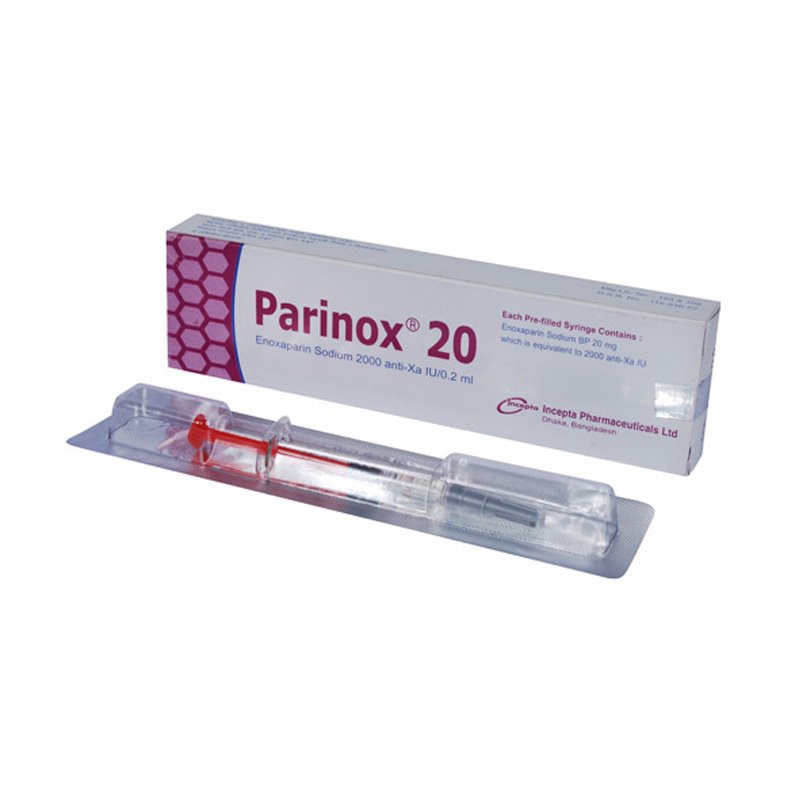Parinox Injection (Enoxaparin Sodium 2000 Anti-Xa IU/0.2 ml)
