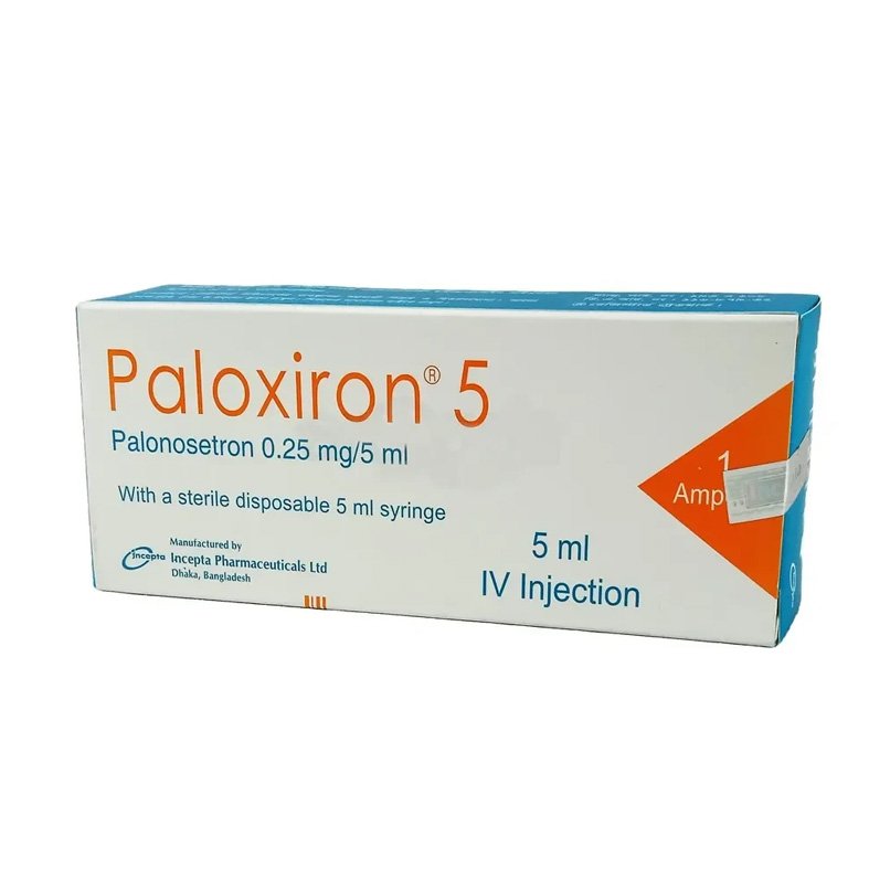 Paloxiron Injection (Palonosetron 0.25 mg/5 ml)