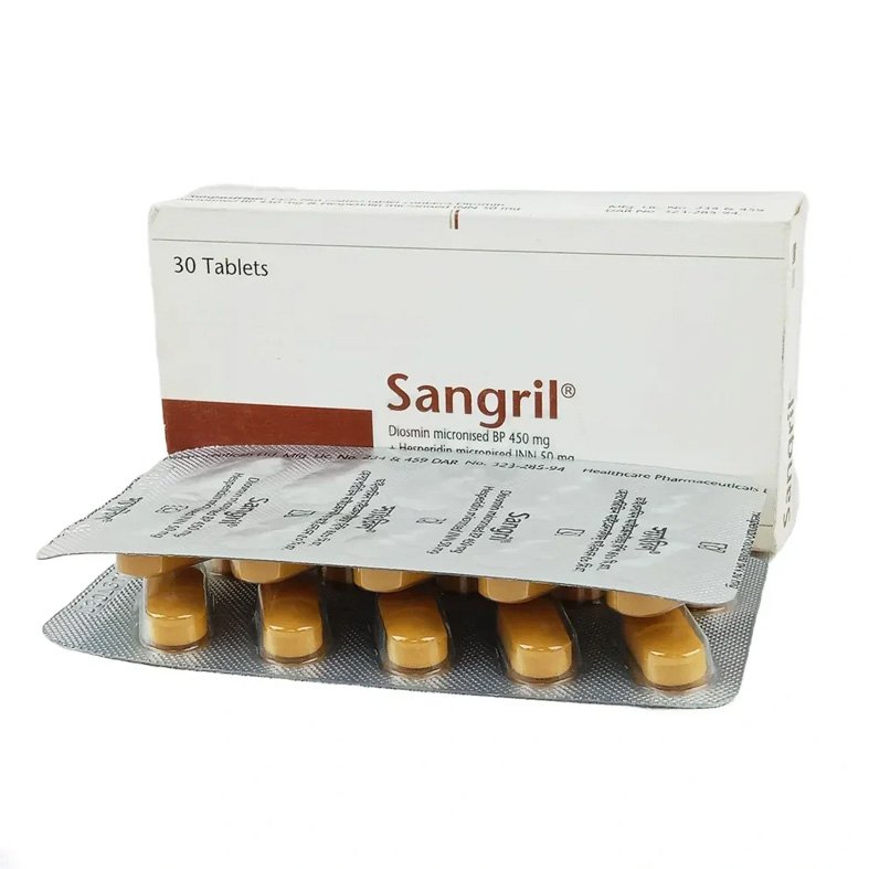 Sangril Tablet 450 mg+50 mg (Diosmin + Hesperidin)