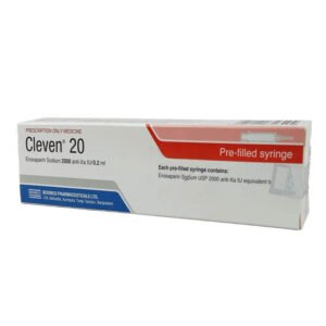 Cleven 0.2ml SC Injection (Enoxaparin Sodium 2000 Anti-Xa IU/0.2 ml)