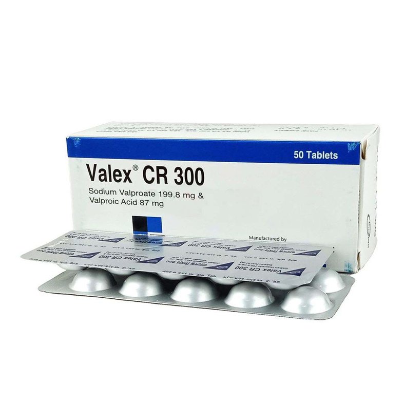 Valex CR 300mg Tablet (Sodium Valproate 300 mg)