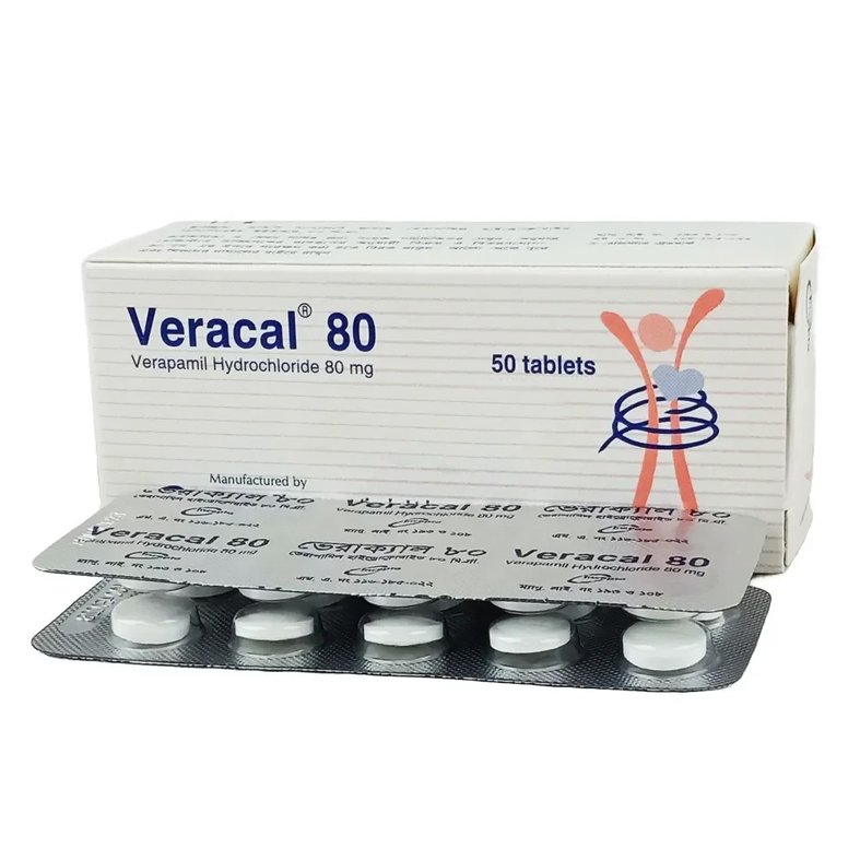 Veracal 80mg Tablet (Verapamil Hydrochloride)