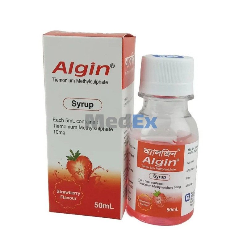 Algin Syrup 10 mg/5 ml (Tiemonium Methylsulfate)