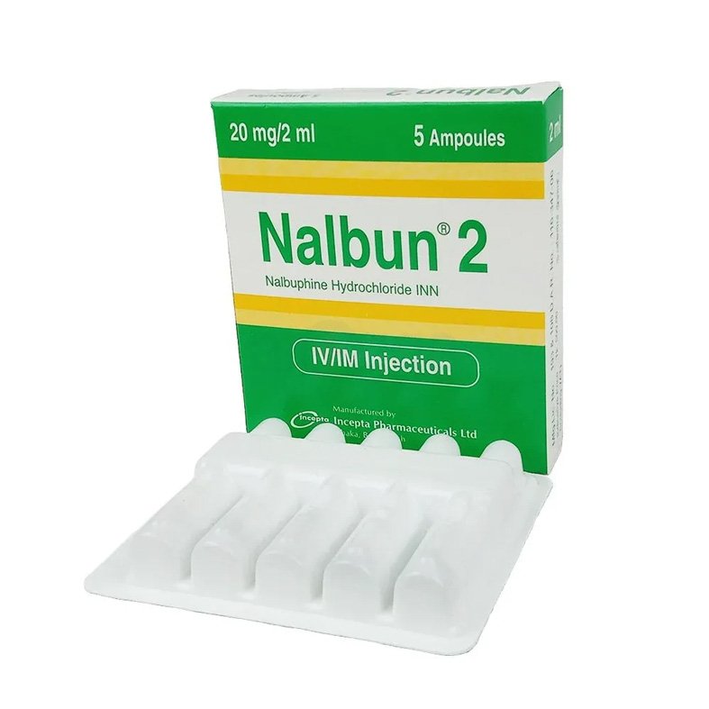 Nalbun Injection (Nalbuphine 20 mg/2 ml)