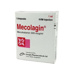 Mecolagin Injection (Mecobalamin 500 mcg/ml)