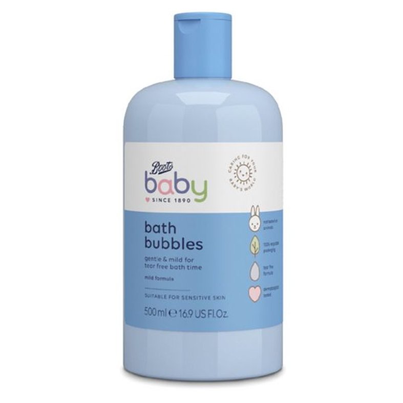 Boots Baby Bath Bubbles From 0 Plus Months 500ml