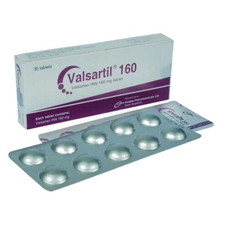 Valsartil 160mg Tablet (Valsartan 160mg)