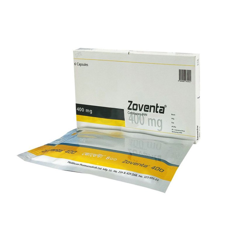 Zoventa Capsule 400 mg (Ceftibuten Dihydrate 400mg)