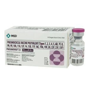 Pneumovax 23 Injection 25 mcg/0.5 ml (Polysaccharide Pneumococcal Vaccine)
