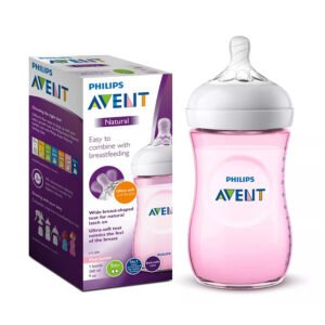 Philips Avent Baby Feeder Natural Ultra Soft and Flexible Pink Feeding Bottle 260 ml