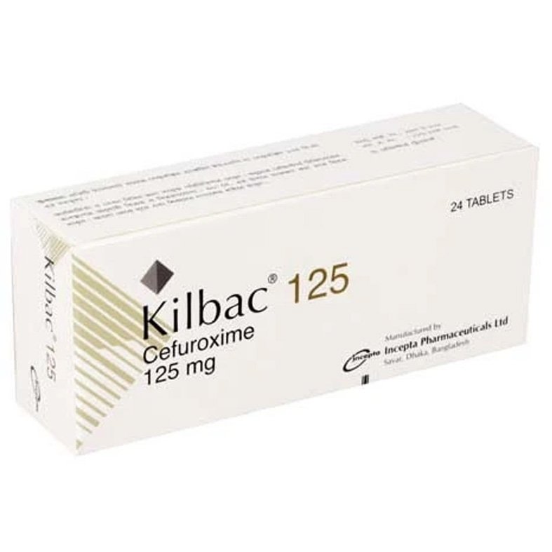Kilbac 125mg Tablet (Cefuroxime Axetil 125 mg)
