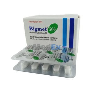 Bigmet Tablet 500mg (Metformin Hydrochloride 500mg)