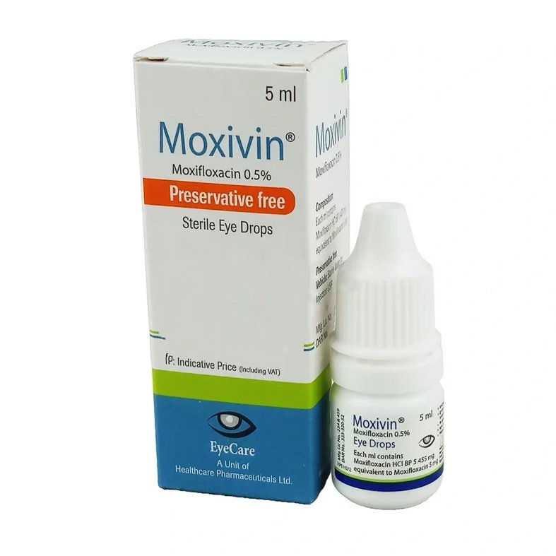 Moxivin Eye Drop 0.5% (Moxifloxacin Hydrochloride)