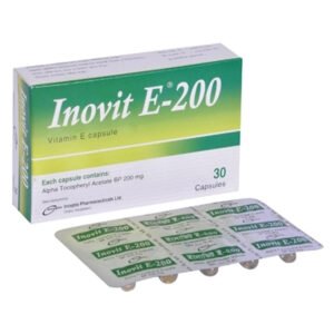 Inovit E Capsule 200 mg (Vitamin E [Alpha Tocopherol Acetate])