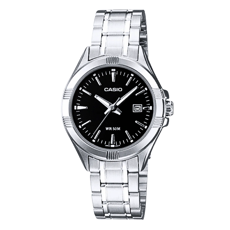Casio Silver Stainless Steel Strap Watch for Women - LTP-1275D-7ADF