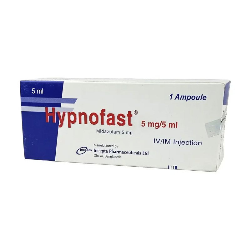 Hypnofast Injection (Midazolam 5mg/5ml)