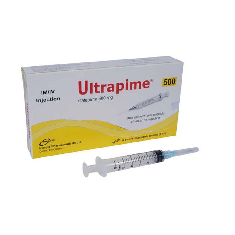 Ultrapime Injection (Cefepime Hydrochloride 500 mg/vial)