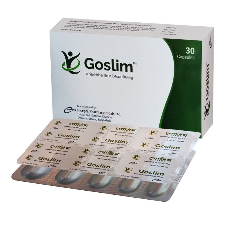 Goslim 500mg Capsule (White Kidney Bean Extract 500mg)