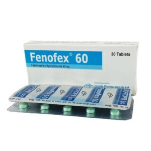 Fenofex 60mg Tablet (Fexofenadine Hydrochloride 60mg)