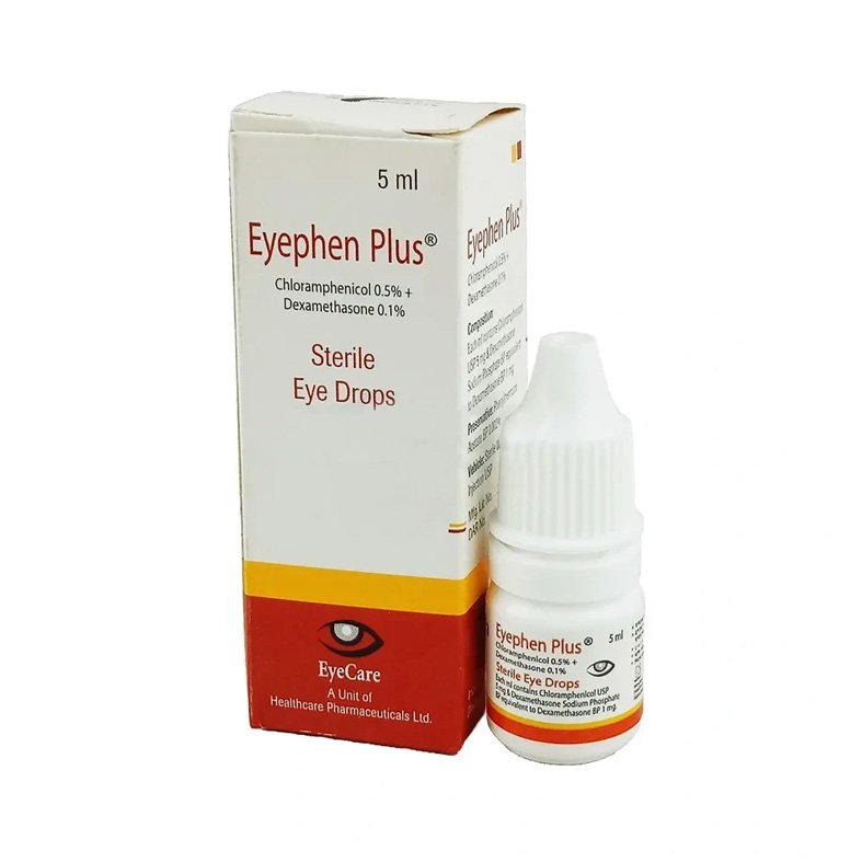 Eyephen Plus Eye Drop 0.1%+0.5% (Dexamethasone + Chloramphenicol)