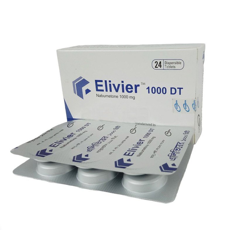 Elivier DT 1000mg Tablet (Nabumetone 1000mg)