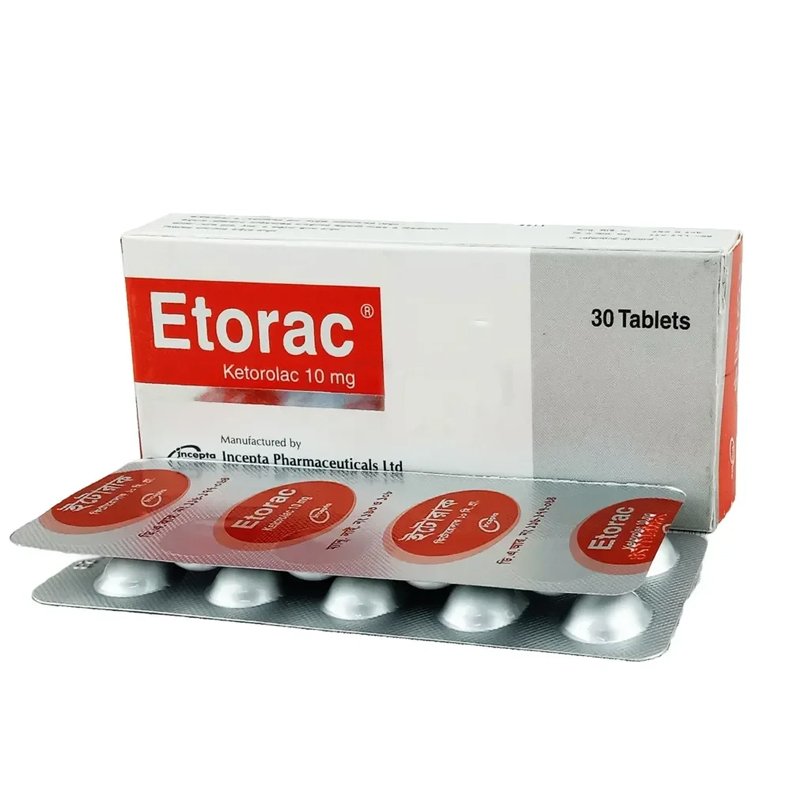 Etorac Tablet 10mg (Ketorolac Tromethamine 10 mg)