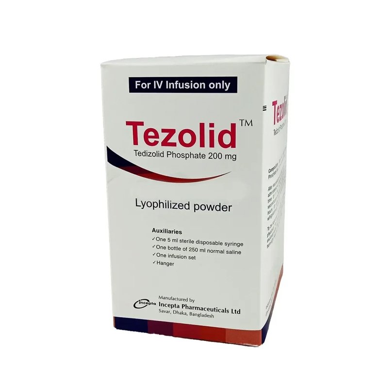 Tezolid Injection (Tedizolid Phosphate 200 mg/vial)