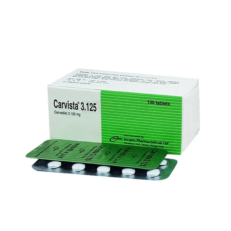 Carvista Tablet (Carvedilol 3.125 mg)