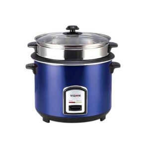 VISION Rice Cooker 1.8 L 40-06 SS Blue Double Pot
