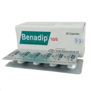 Benadip Capsule (Amlodipine Besilate + Benazepril Hydrochloride  5 mg + 10 mg)